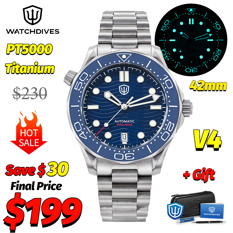 Men Accessories Jewelry - Watchdives WD007 V4 007 NTTD Mechanical