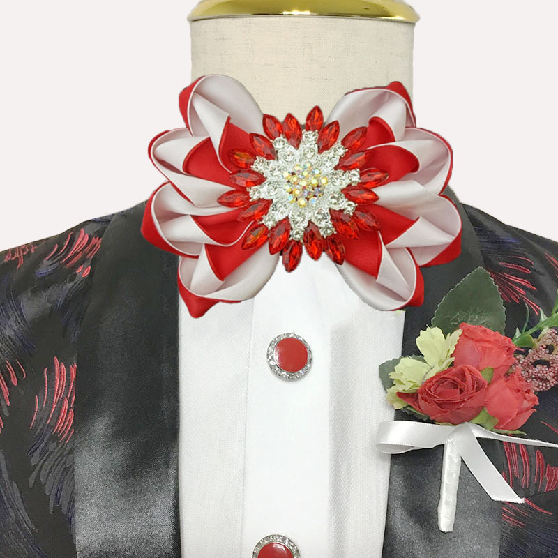 Men'S Accessories High End - Original Handmade Bow Ties Brooch Set