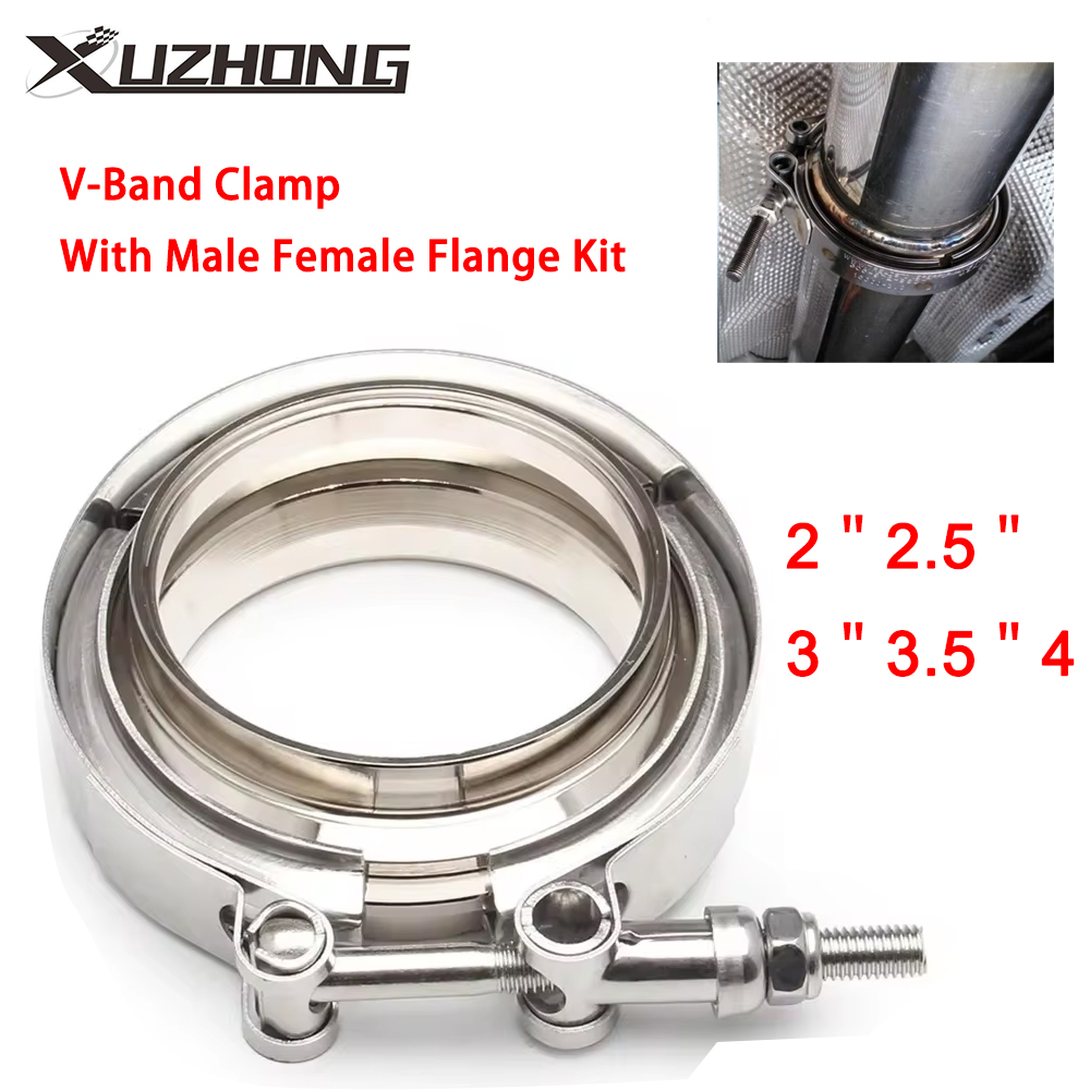 Men Accessories Combo - 2＂2.5＂3＂3.5＂4＂ V-Band Clamp With Male Female