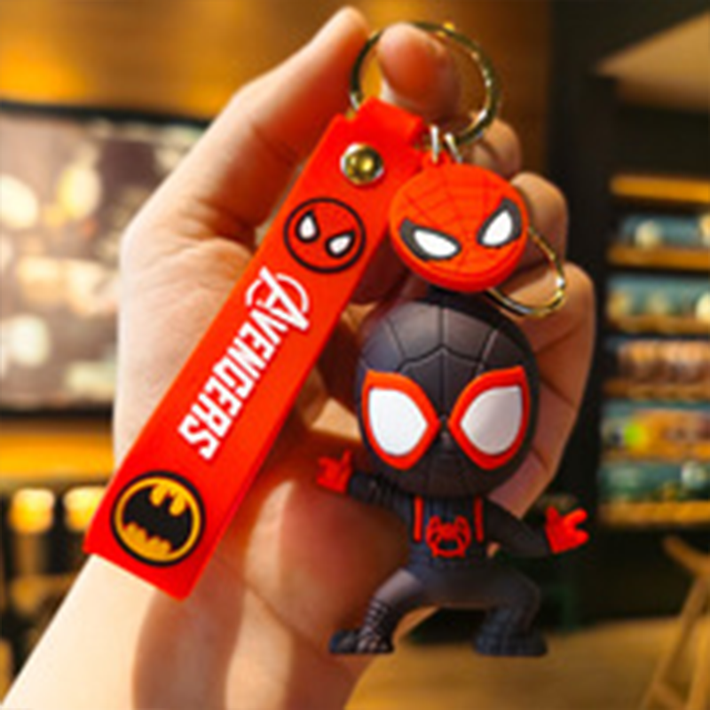 Men Accessories Bag - Creative Cartoon Spider Man Doll Keychain
