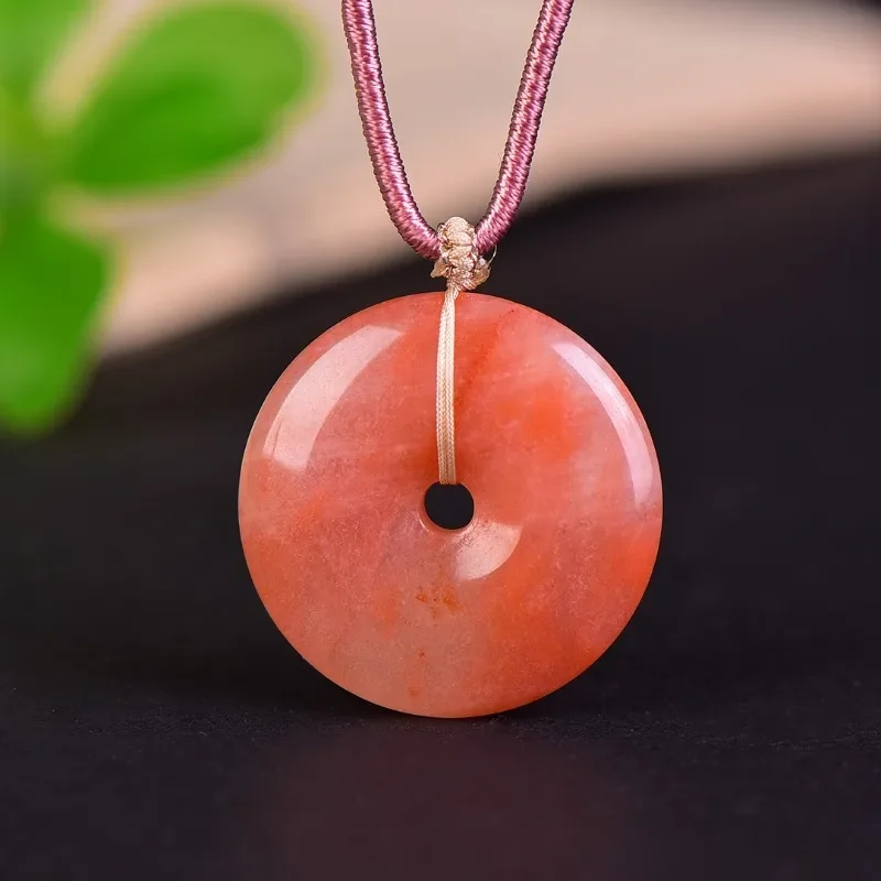 Men Accessories Jewellery - Natural Golden Jade Peach Blossom Stuffed