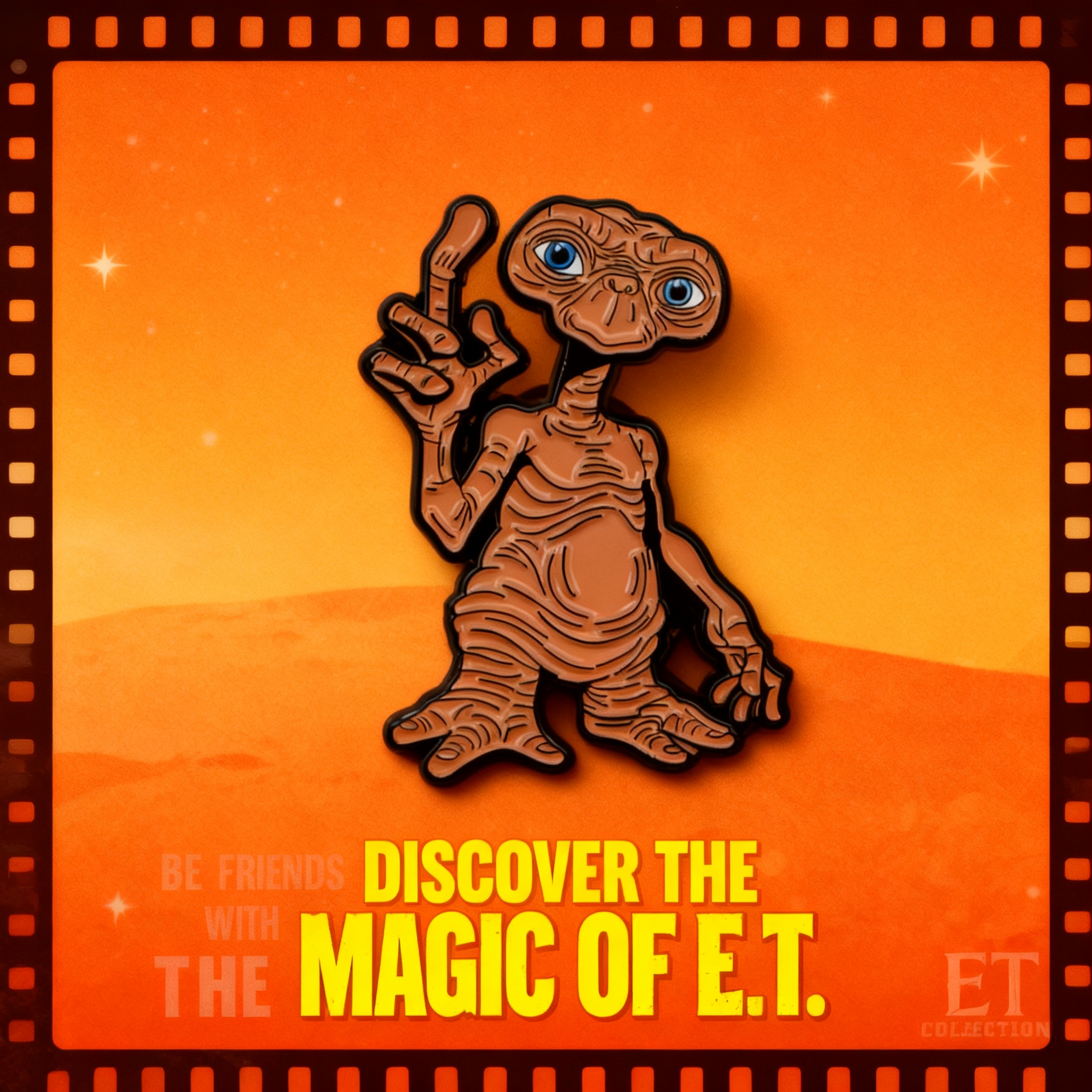 Men Accessories Jewelry - Vintage Funny Alien Enamel Cartoon Badge