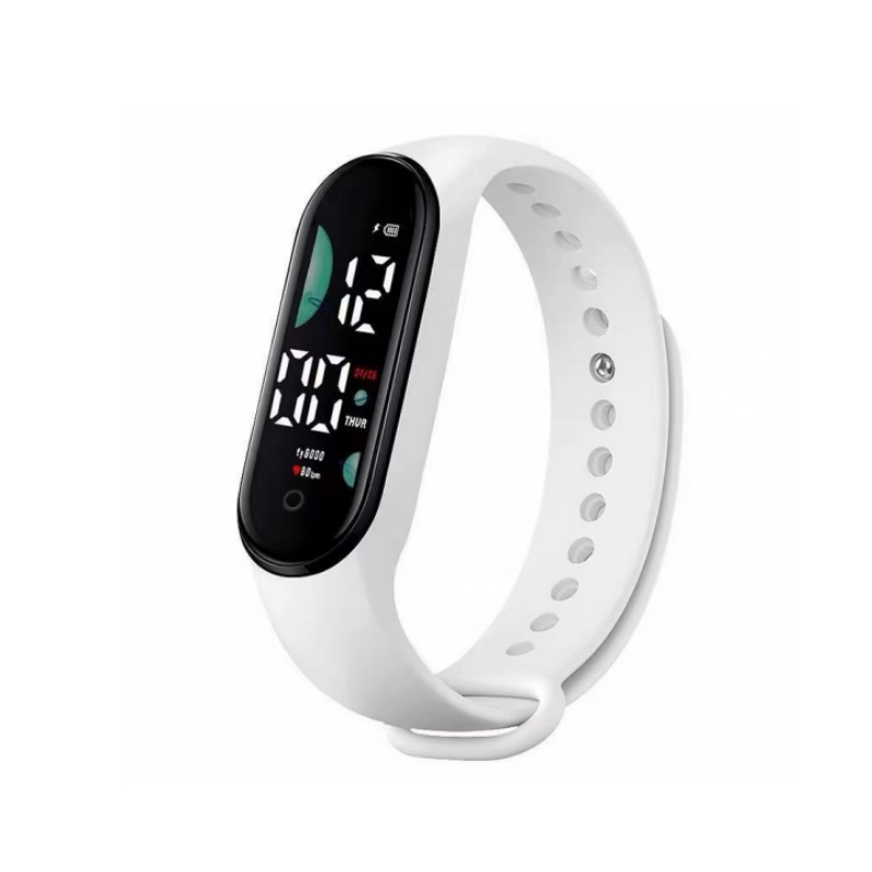 Black White LED Digital Wrist  - Men Accessories For Wrist 评论和价格