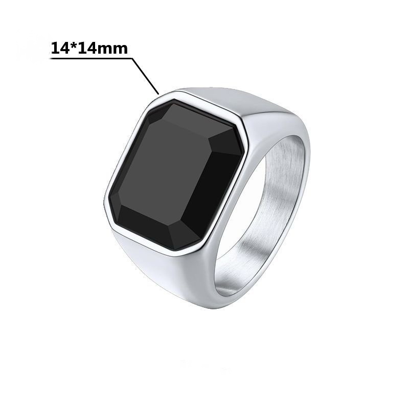 Man Ring Black Carnelian Signe - Signet Ring Men 评论和价格