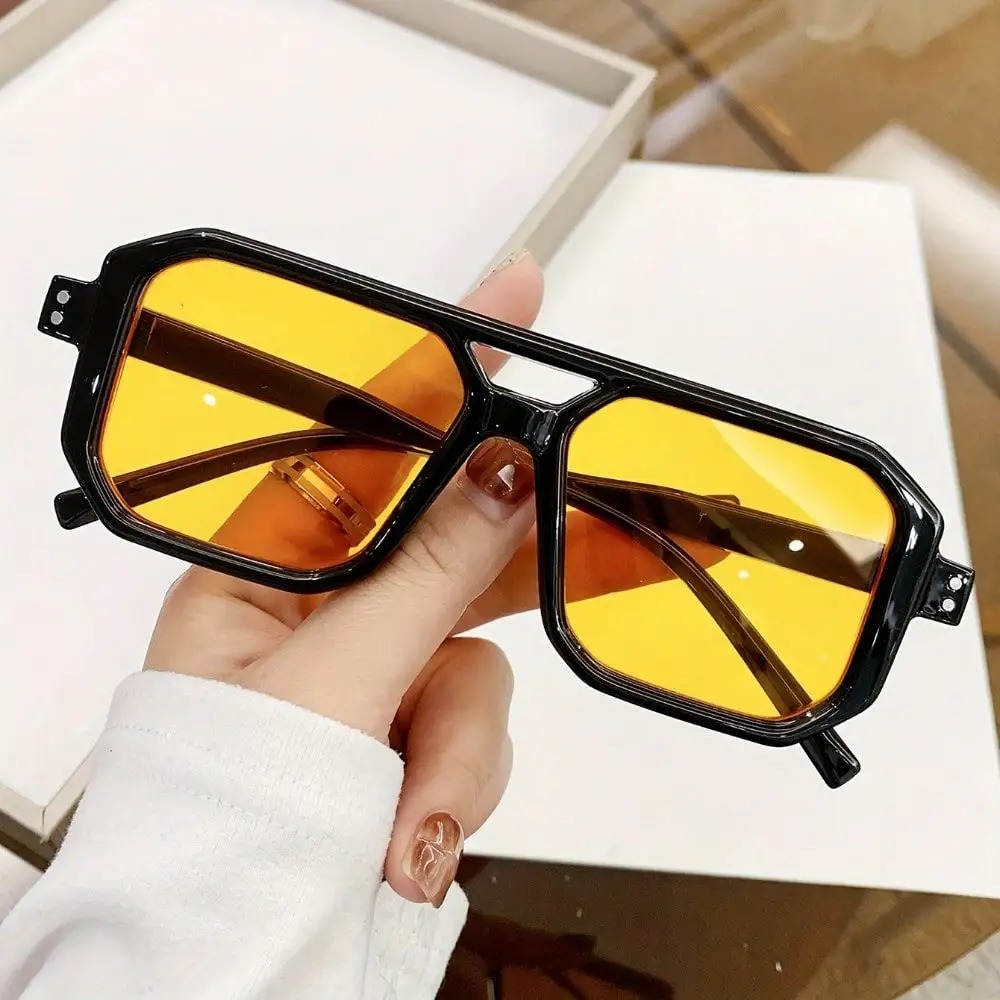 One Pair Of Neutral Square Ret - Men Accessories Aesthetic 评论和价格