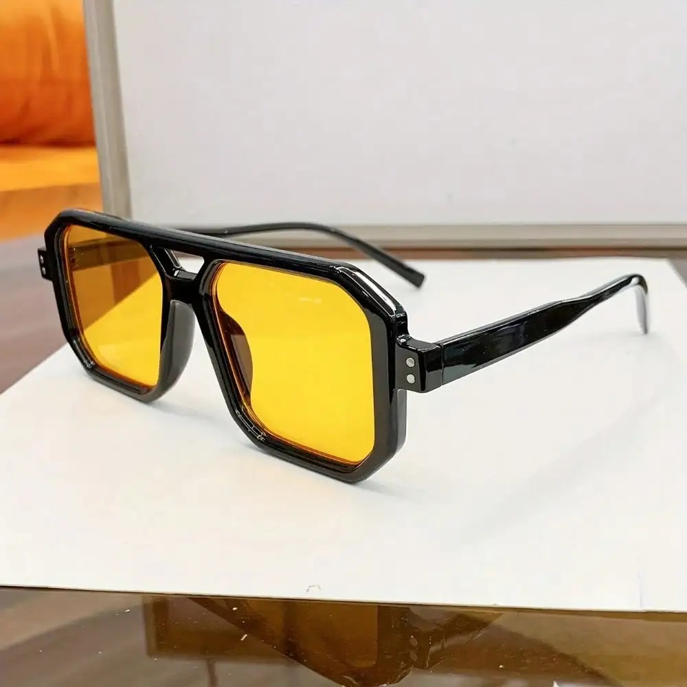 One Pair Of Neutral Square Ret - Men Accessories Aesthetic 评论和价格