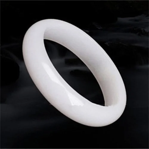 Genuine Natural White Jade Ban - Men Accessories Jewellery 评论和价格