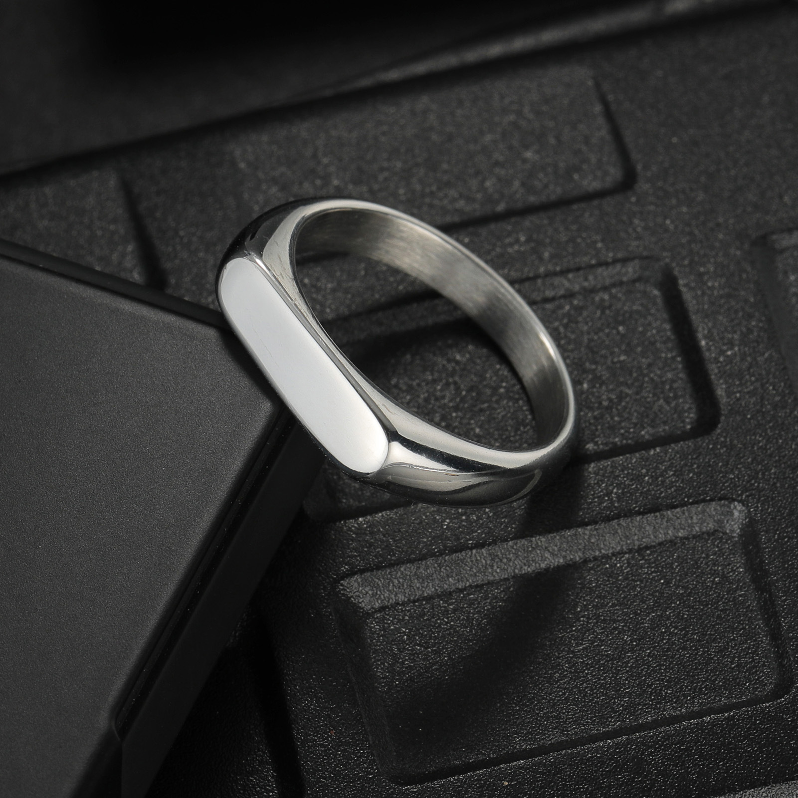 Customizable Stainless Steel S - Signet Ring Men 评论和价格
