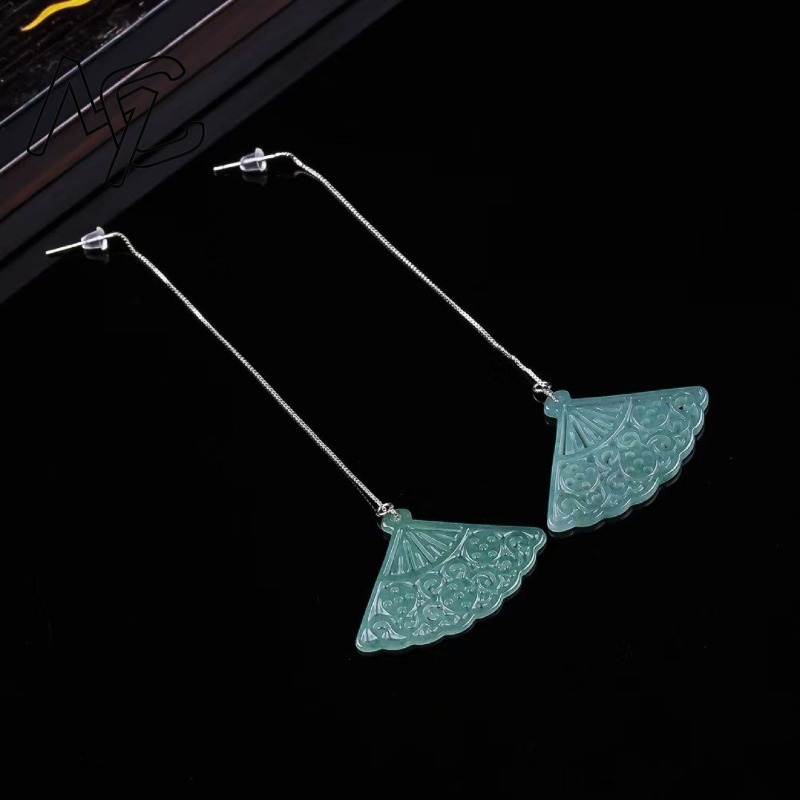 Natural Blue Water Emerald Jad - Men Accessories Jewellery 评论和价格