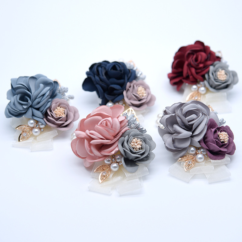 Women Bridesmaid Wrist Corsage - Men Accessories For Wrist 评论和价格