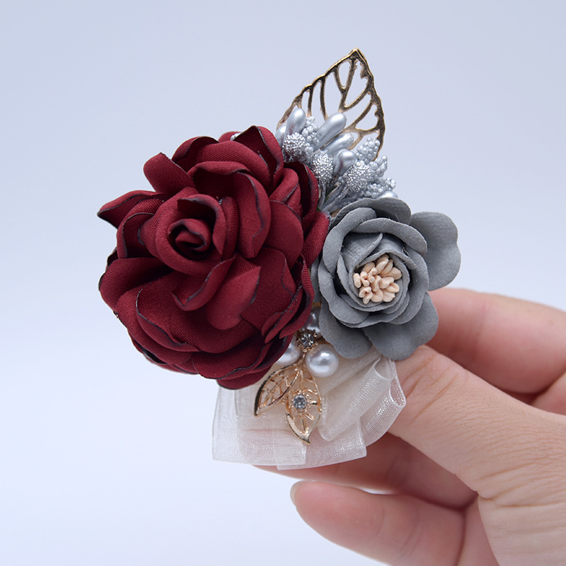 Women Bridesmaid Wrist Corsage - Men Accessories For Wrist 评论和价格