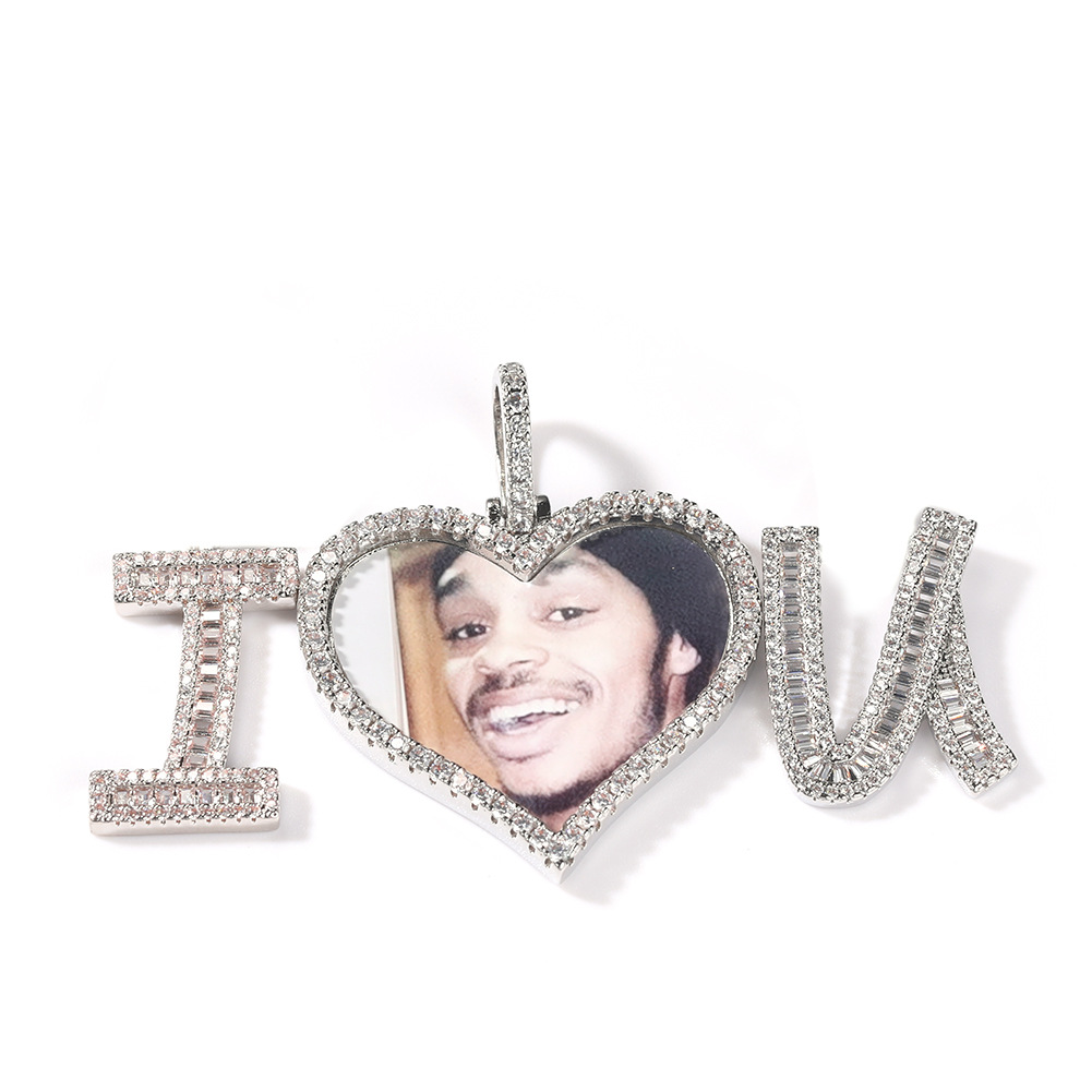 2pcs/ Bag Hiphop DIY I LOVE YO - Men Accessories Photos 评论和价格