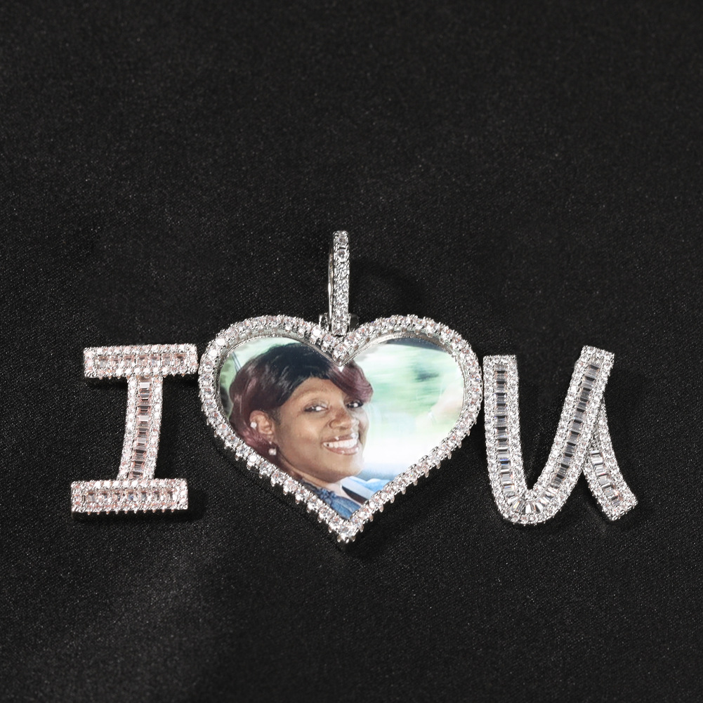 2pcs/ Bag Hiphop DIY I LOVE YO - Men Accessories Photos 评论和价格
