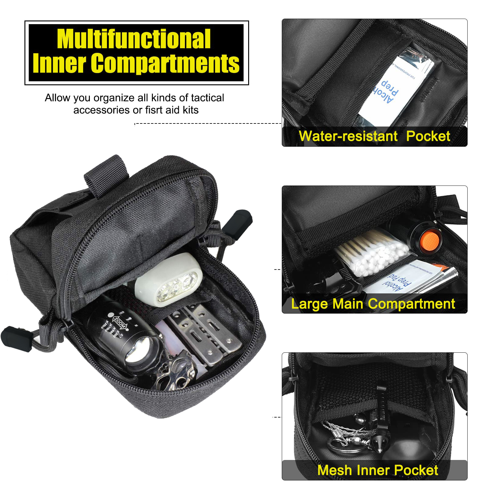 Tactical Molle Pouch Waist Bag - Men Accessories Bag 评论和价格