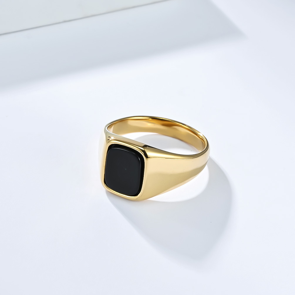 New Fashion Vintage Stainless  - Signet Ring Men 评论和价格