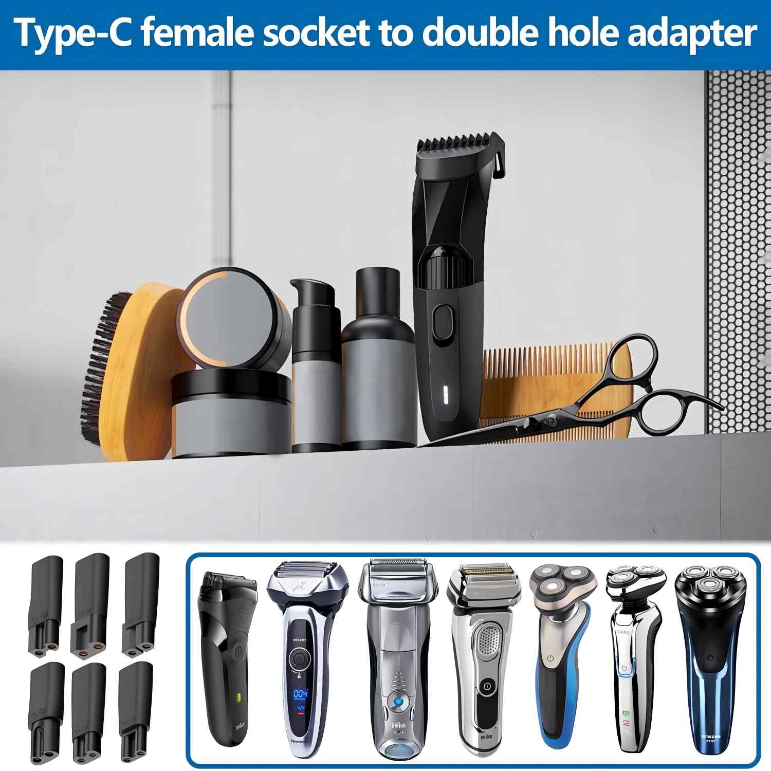 6 PCS Type-C USB Adapter Repla - Men Accessories Combo 评论和价格