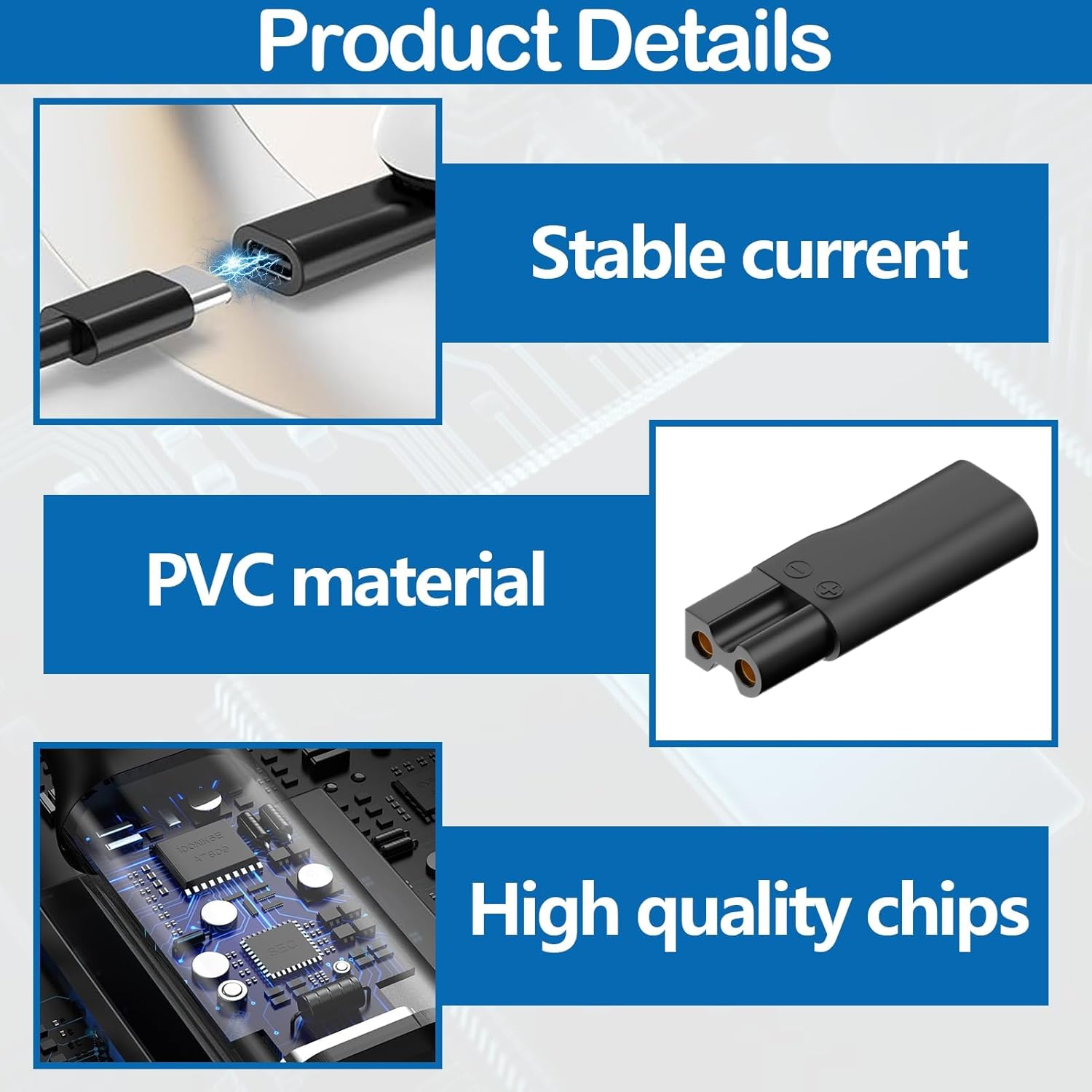 6 PCS Type-C USB Adapter Repla - Men Accessories Combo 评论和价格