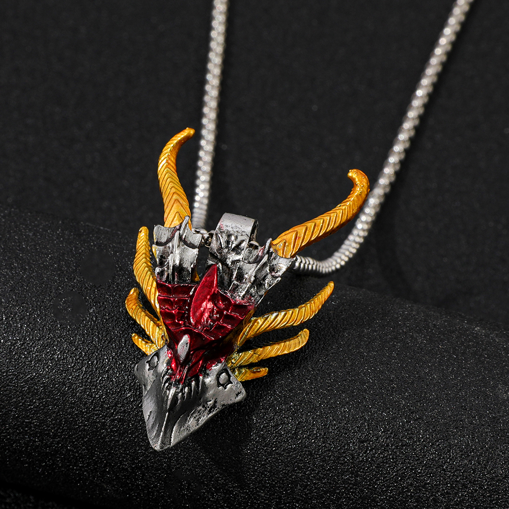 Retro Hip-Hop Evil Dragon Head - Men Accessories Jewelry 评论和价格