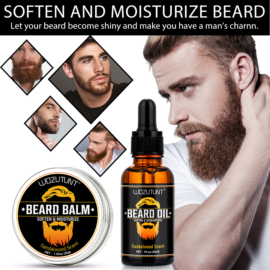 Men Beard Care Kit Beard Oil B - Men Accessories Combo 评论和价格