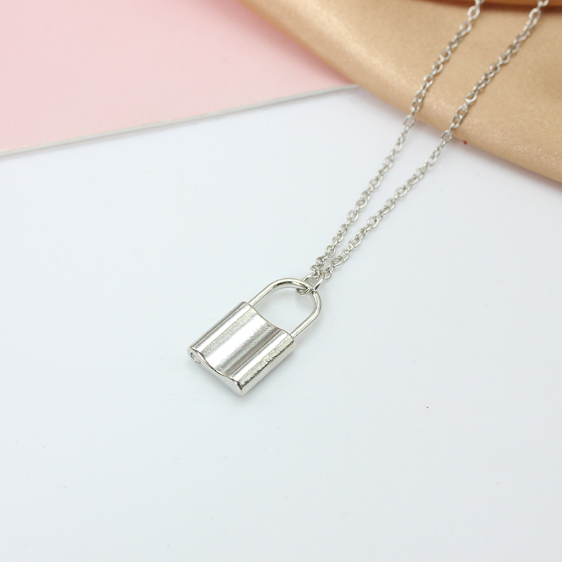 Padlock Pendants Chain Chokers - Men Accessories Aesthetic 评论和价格