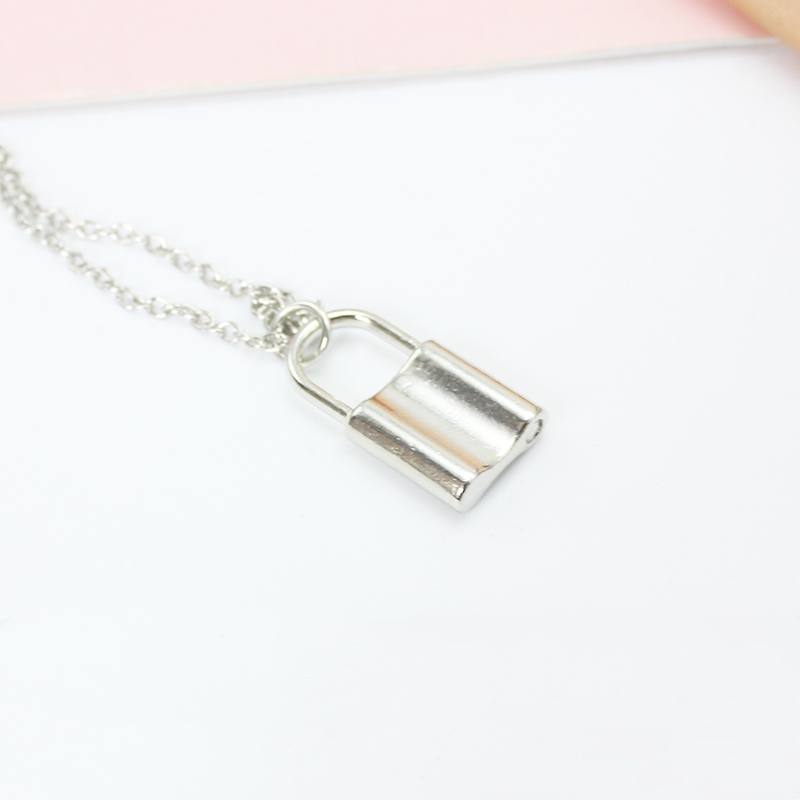 Padlock Pendants Chain Chokers - Men Accessories Aesthetic 评论和价格