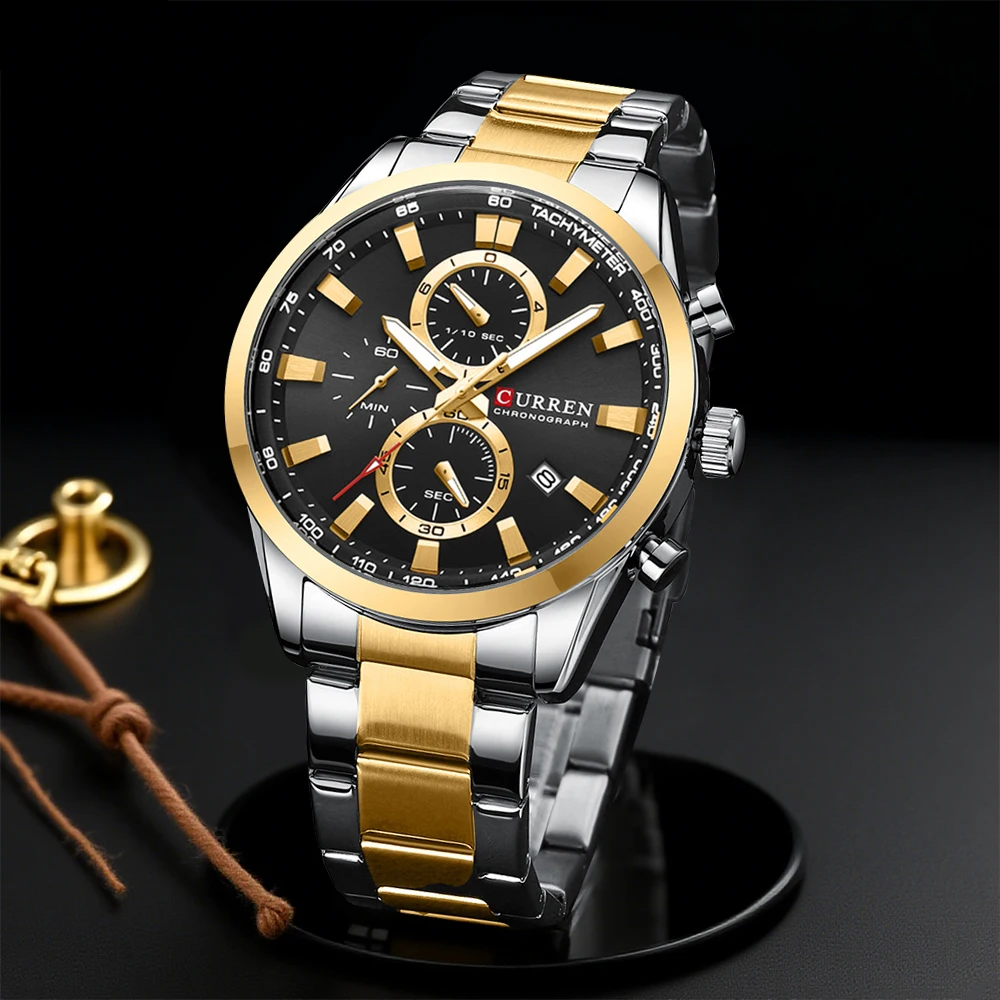 CURREN Casual Quartz Chrono Sp - Men Accessories Jewelry 评论和价格