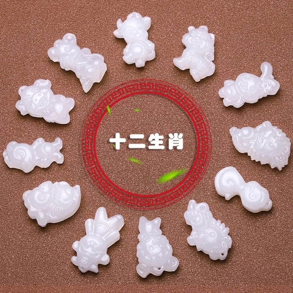 Natural Afghan White Jade Chin - Men Accessories Jewellery 评论和价格