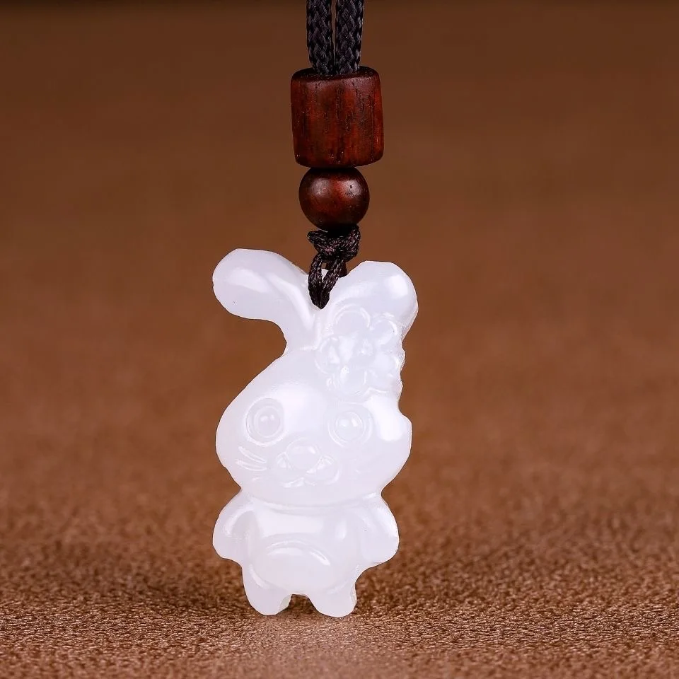 Natural Afghan White Jade Chin - Men Accessories Jewellery 评论和价格
