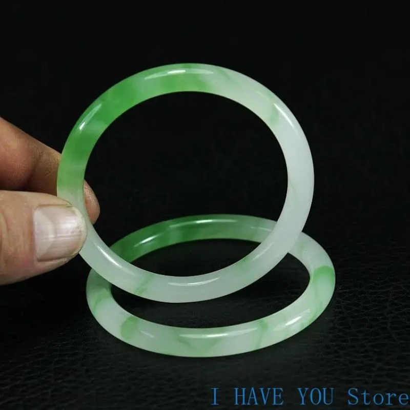 Natural Jade Bangle Women Gift - Men Accessories Jewellery 评论和价格