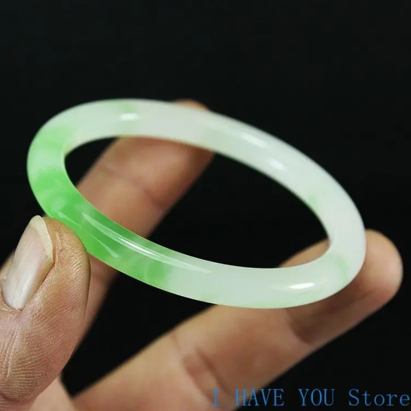 Natural Jade Bangle Women Gift - Men Accessories Jewellery 评论和价格