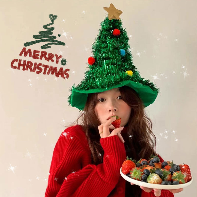 Christmas Hat with Small Tree  - Men Accessories Photos 评论和价格