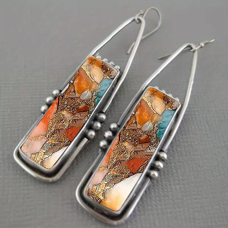 2PCS Retro Bohemian Earrings I - Men Accessories Aesthetic 评论和价格