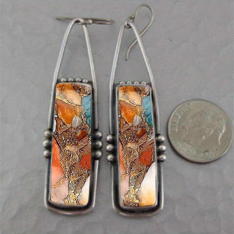 2PCS Retro Bohemian Earrings I - Men Accessories Aesthetic 评论和价格
