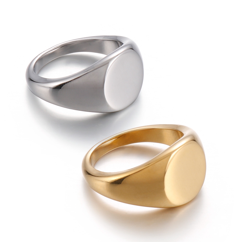 Signet Ring Stainless Steel Ri - Signet Ring Men 评论和价格