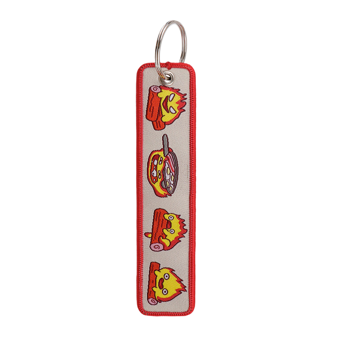 Anime Fire Embroidery Key Fobs - Men Accessories Bag 评论和价格