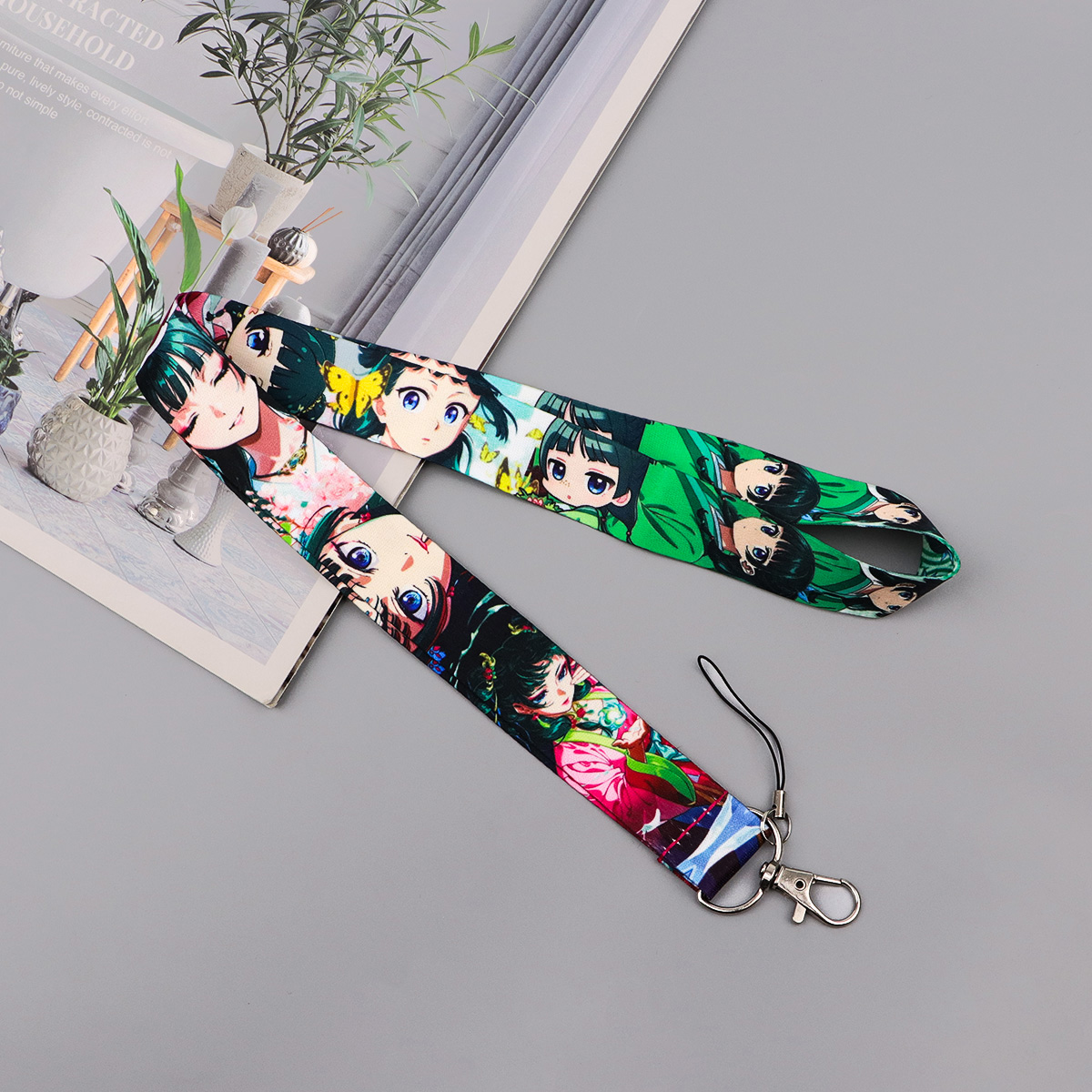 Cute Anime Girl Lanyard Neck S - Men Accessories Bag 评论和价格
