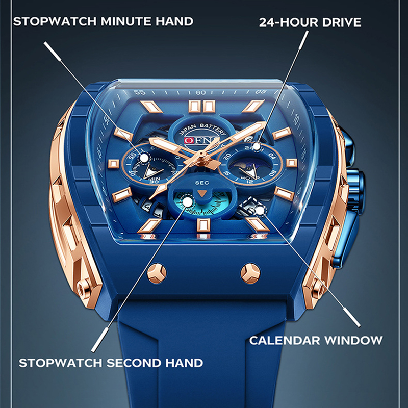 Multifunction Chronograph Men  - Men Accessories For Wrist 评论和价格