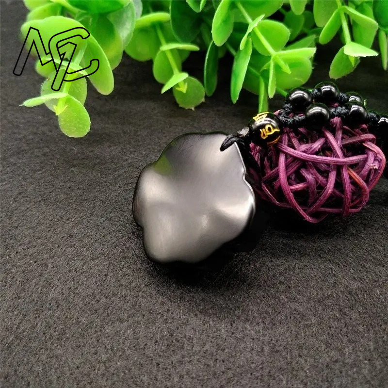 Natural Obsidian Cute Rose Flo - Men Accessories Jewellery 评论和价格