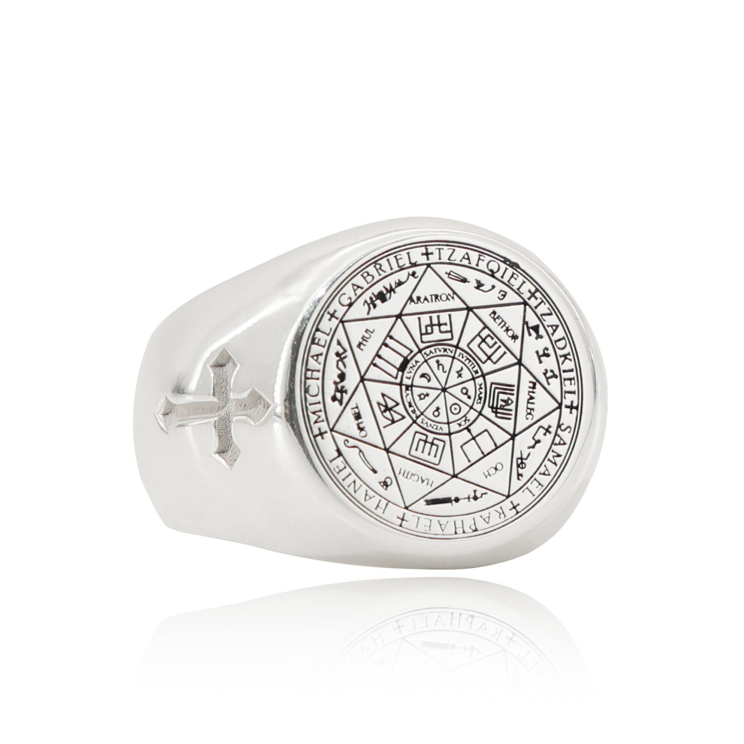 20mm Solid Signet Ring 925 Sil - Signet Ring Men 评论和价格