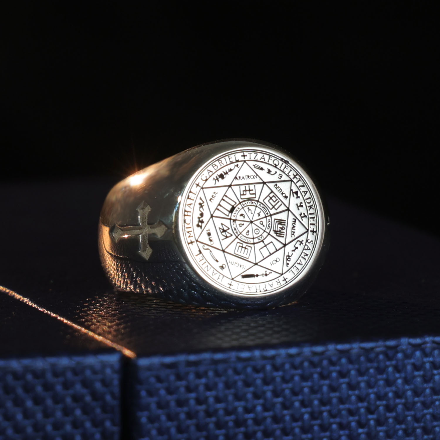 20mm Solid Signet Ring 925 Sil - Signet Ring Men 评论和价格