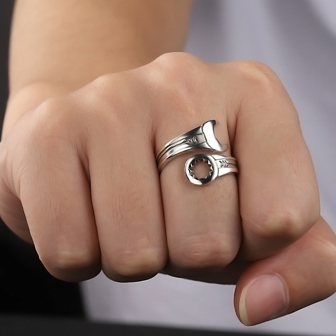 925 Sterling Silver Wrench Adj - Men Accessories Jewellery 评论和价格