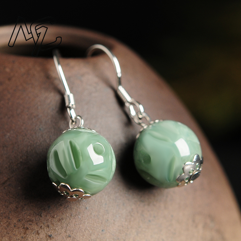 Natural Emerald Hollow Bead Ja - Men Accessories Jewellery 评论和价格