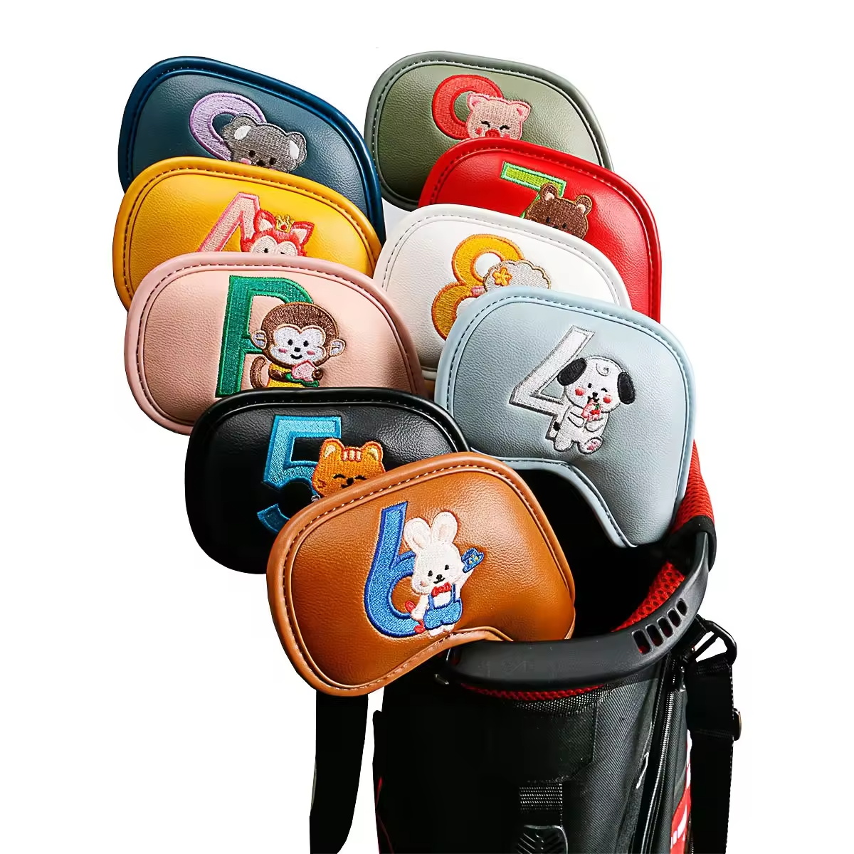 9Pcs Cute Cartoon Animal Golf  - Men Accessories Gift 评论和价格