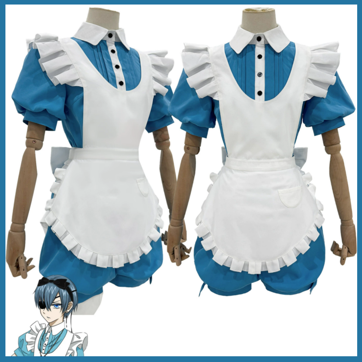 Anime Ciel Phantomhive Smile C - Men Accessories Set 评论和价格