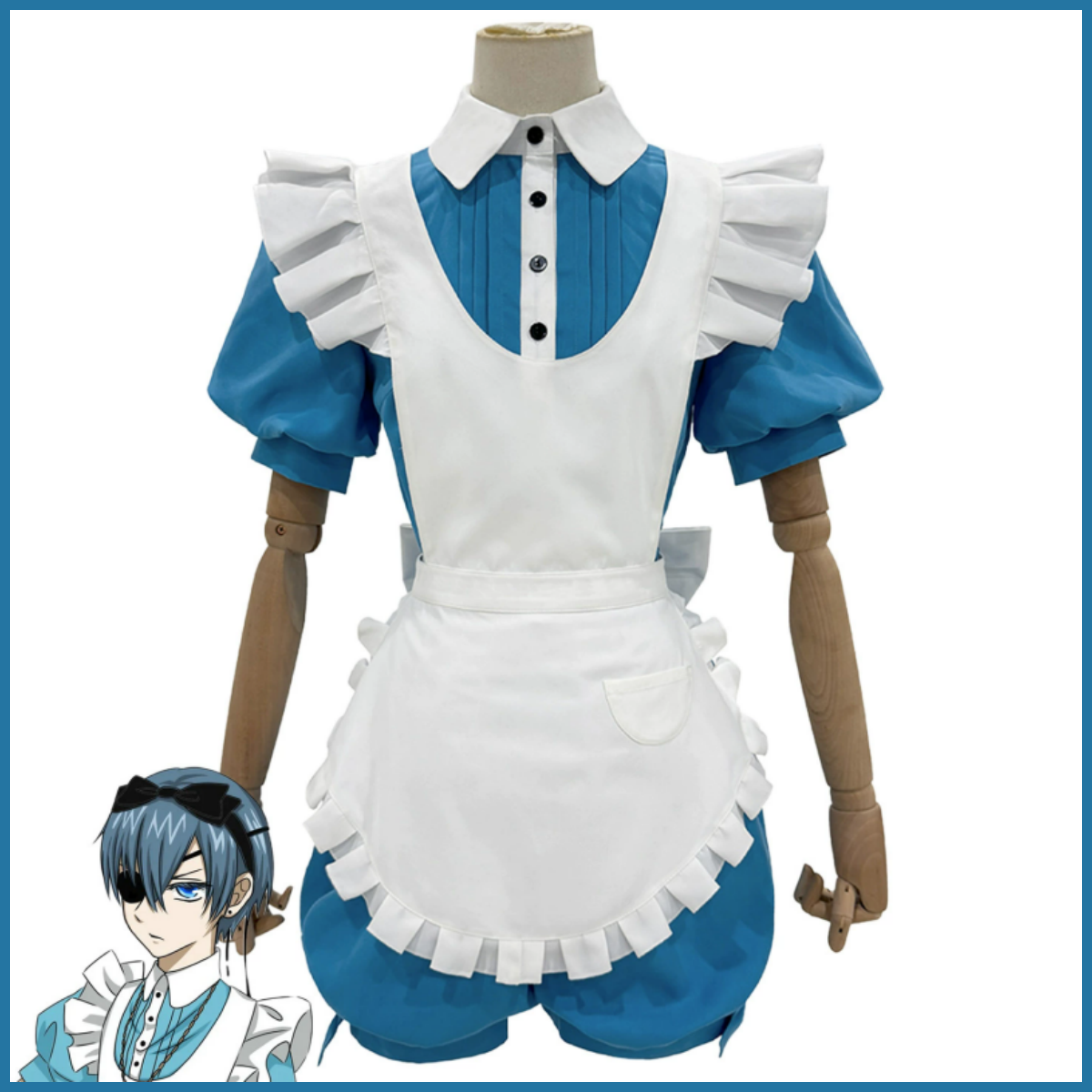Anime Ciel Phantomhive Smile C - Men Accessories Set 评论和价格