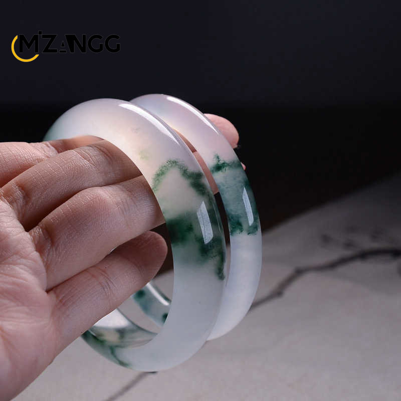 Natural Green Jadeite Bangle J - Men Accessories Jewellery 评论和价格