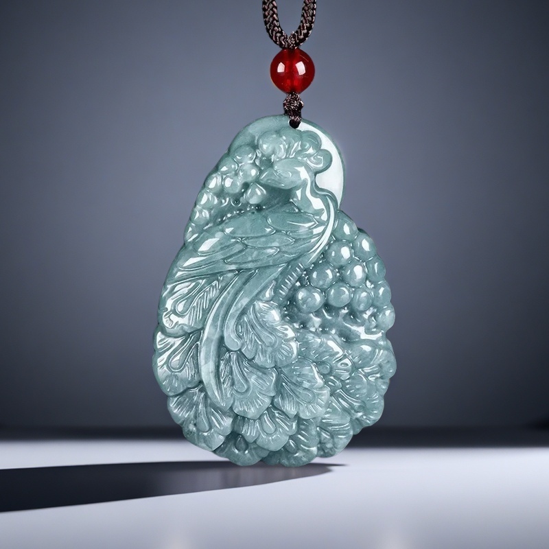 Natural A-goods Jadeite Blue W - Men Accessories Jewellery 评论和价格
