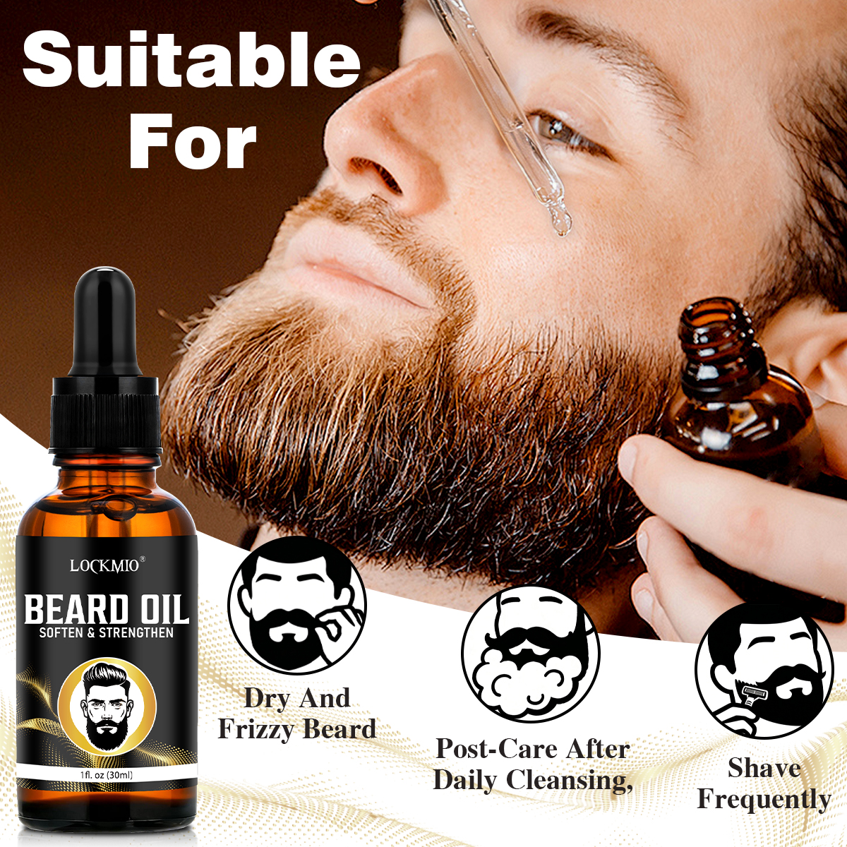Valentine's Day Men's Beard Ca - Men Accessories Combo 评论和价格