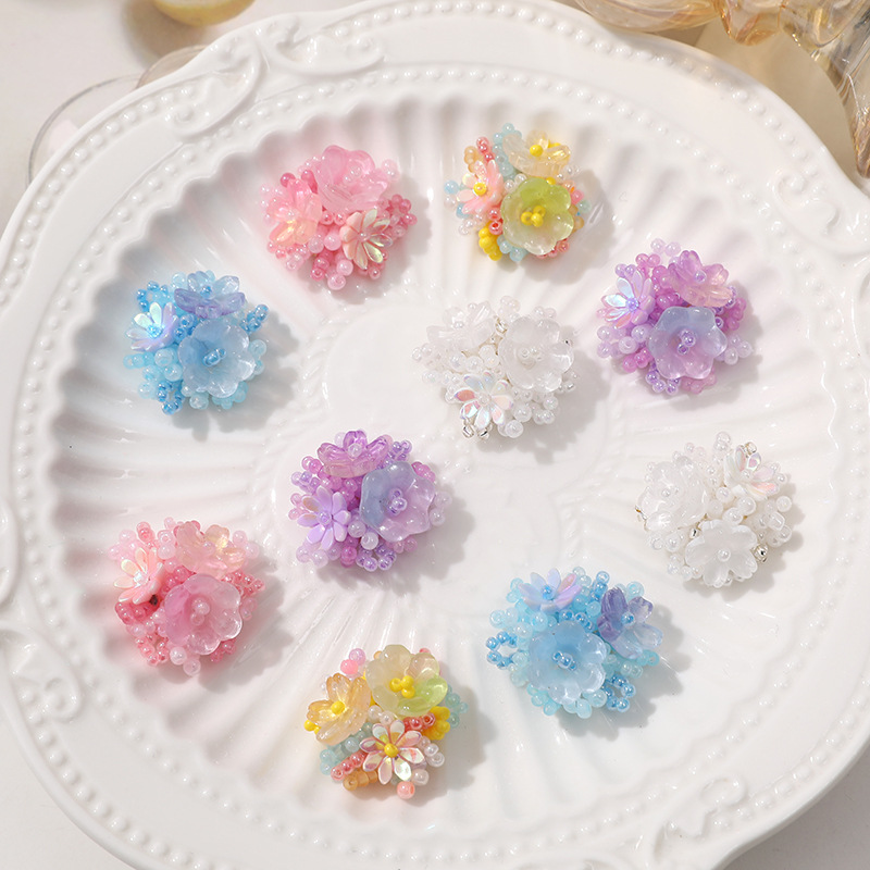 2pcs Crystal Flower Patches fo - Men Accessories Jewellery 评论和价格