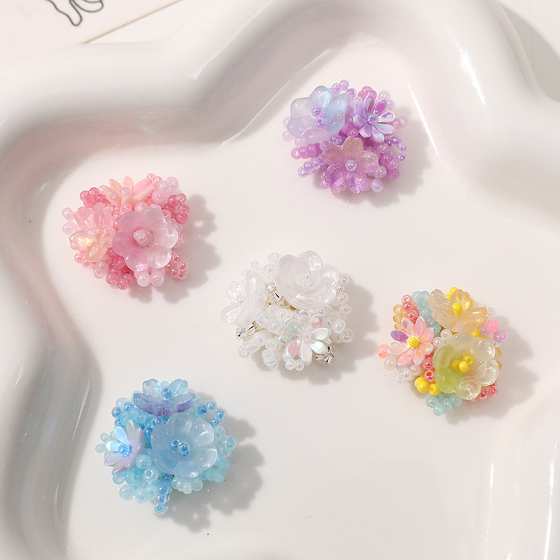 2pcs Crystal Flower Patches fo - Men Accessories Jewellery 评论和价格